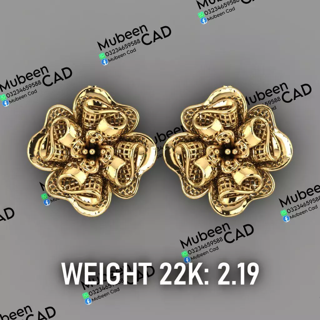 50 Turkish  Earring  stl  files 3D print model_4
