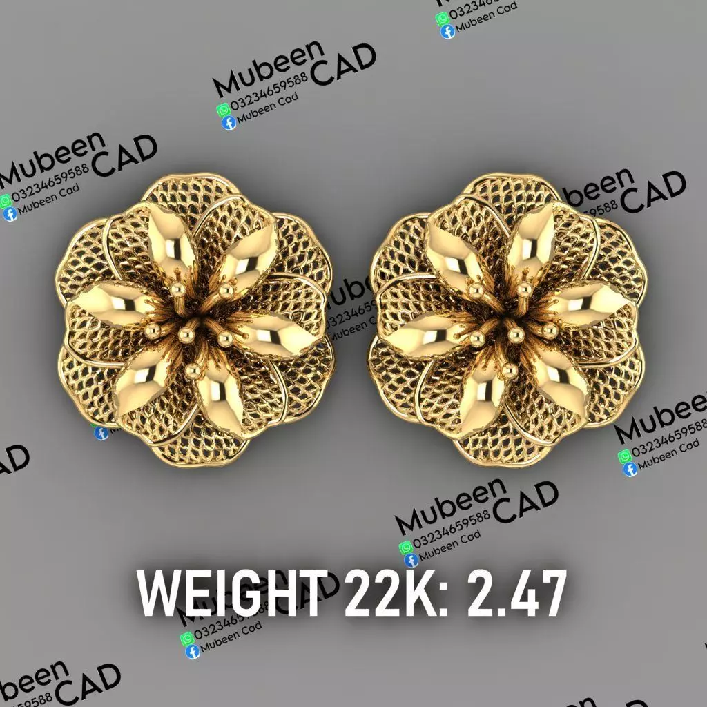 50 Turkish  Earring  stl  files 3D print model_12