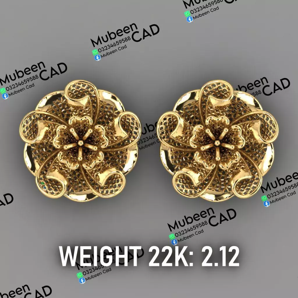 50 Turkish  Earring  stl  files 3D print model_7
