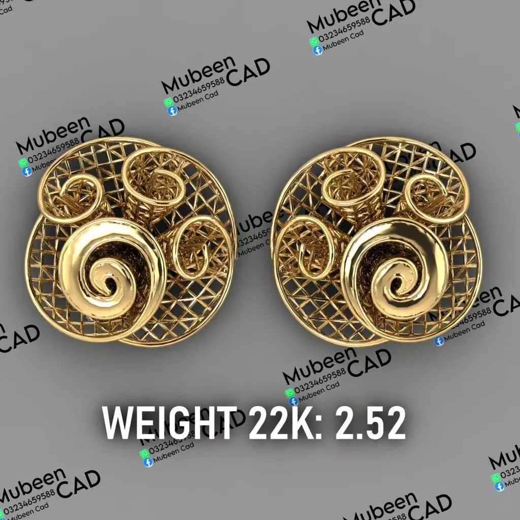 50 Turkish  Earring  stl  files 3D print model_40