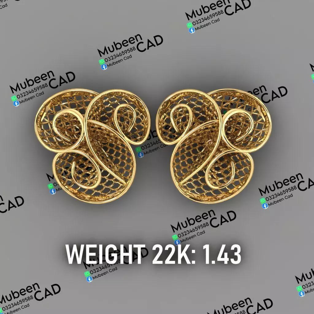 50 Turkish  Earring  stl  files 3D print model_38
