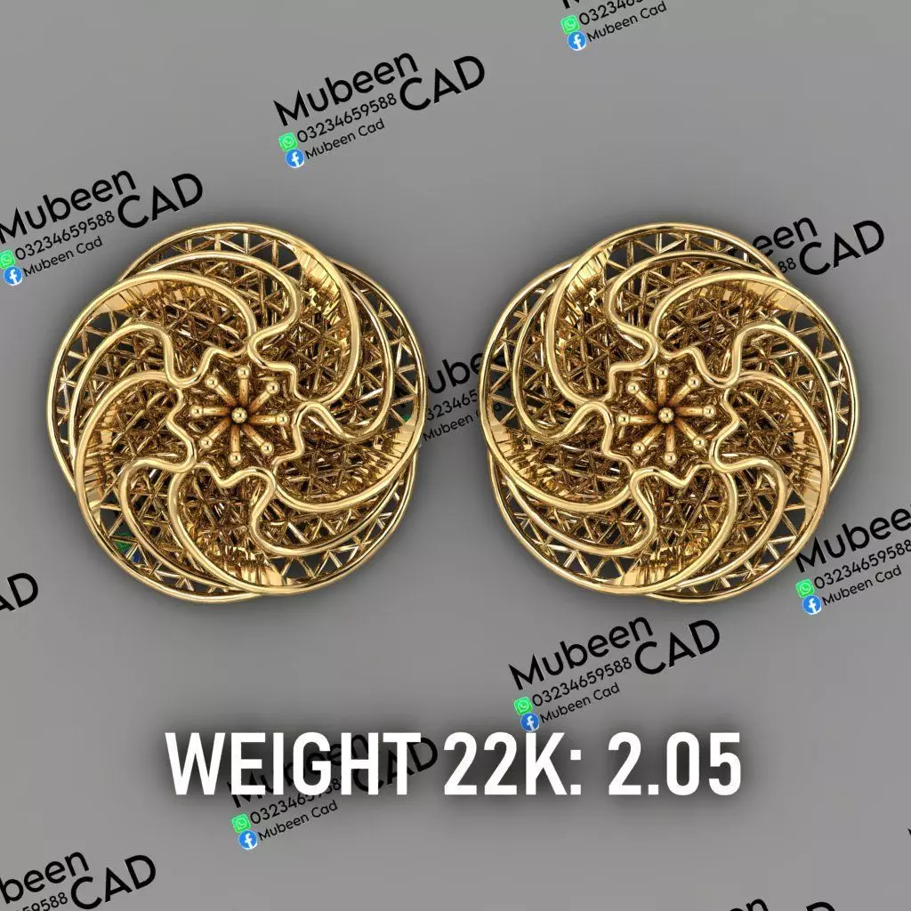 50 Turkish  Earring  stl  files 3D print model_20