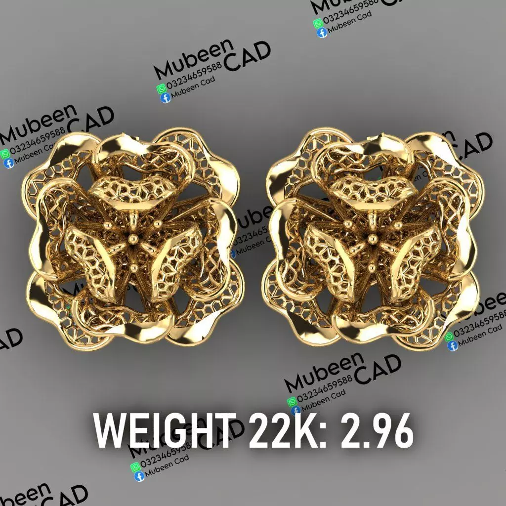 50 Turkish  Earring  stl  files 3D print model_49