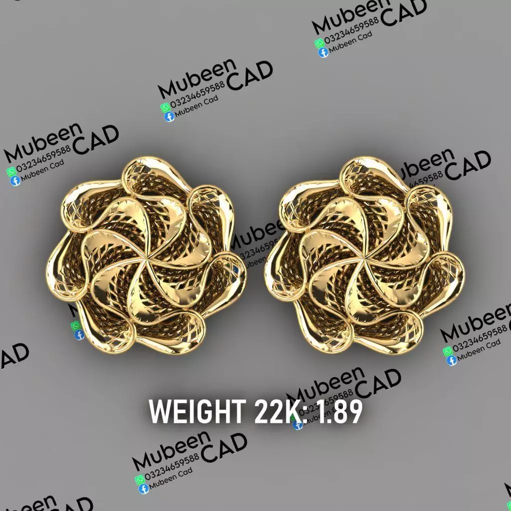 50 Turkish  Earring  stl  files 3D print model_13