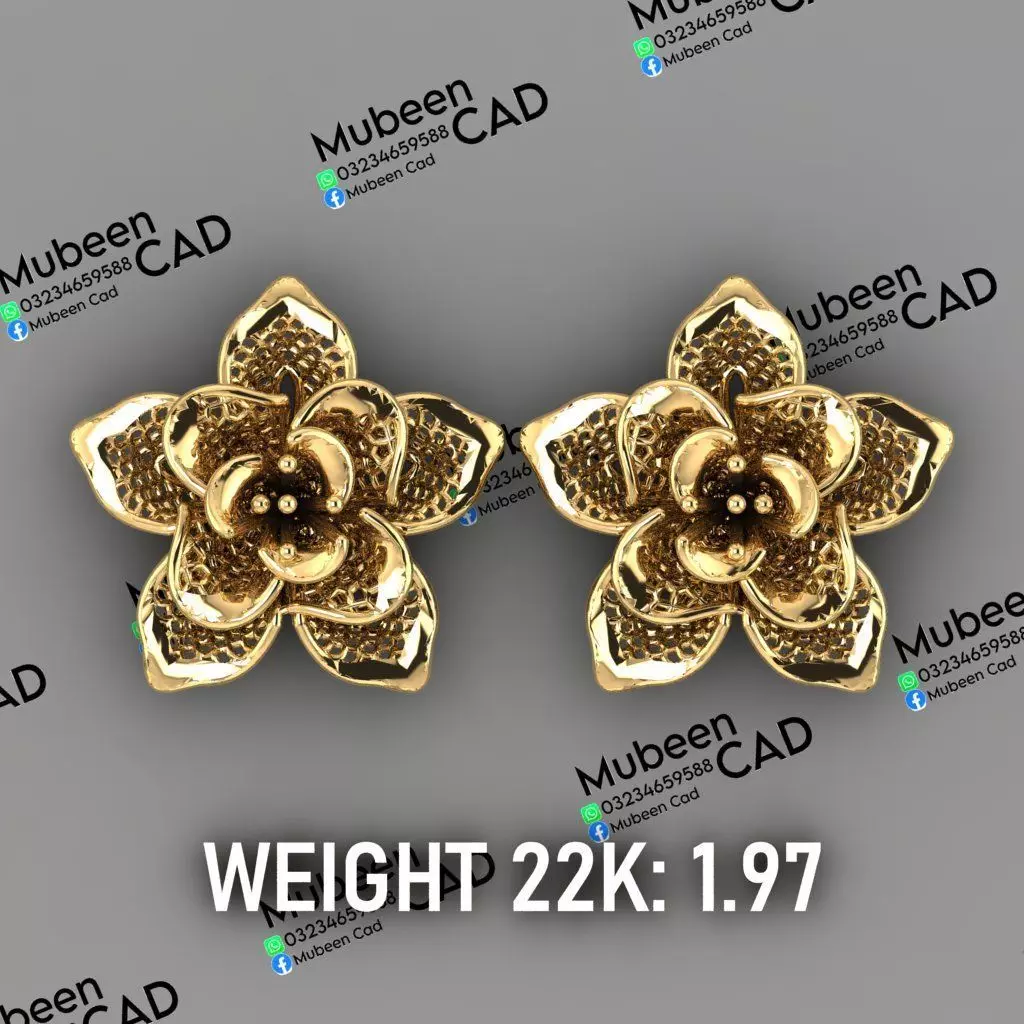 50 Turkish  Earring  stl  files 3D print model_50