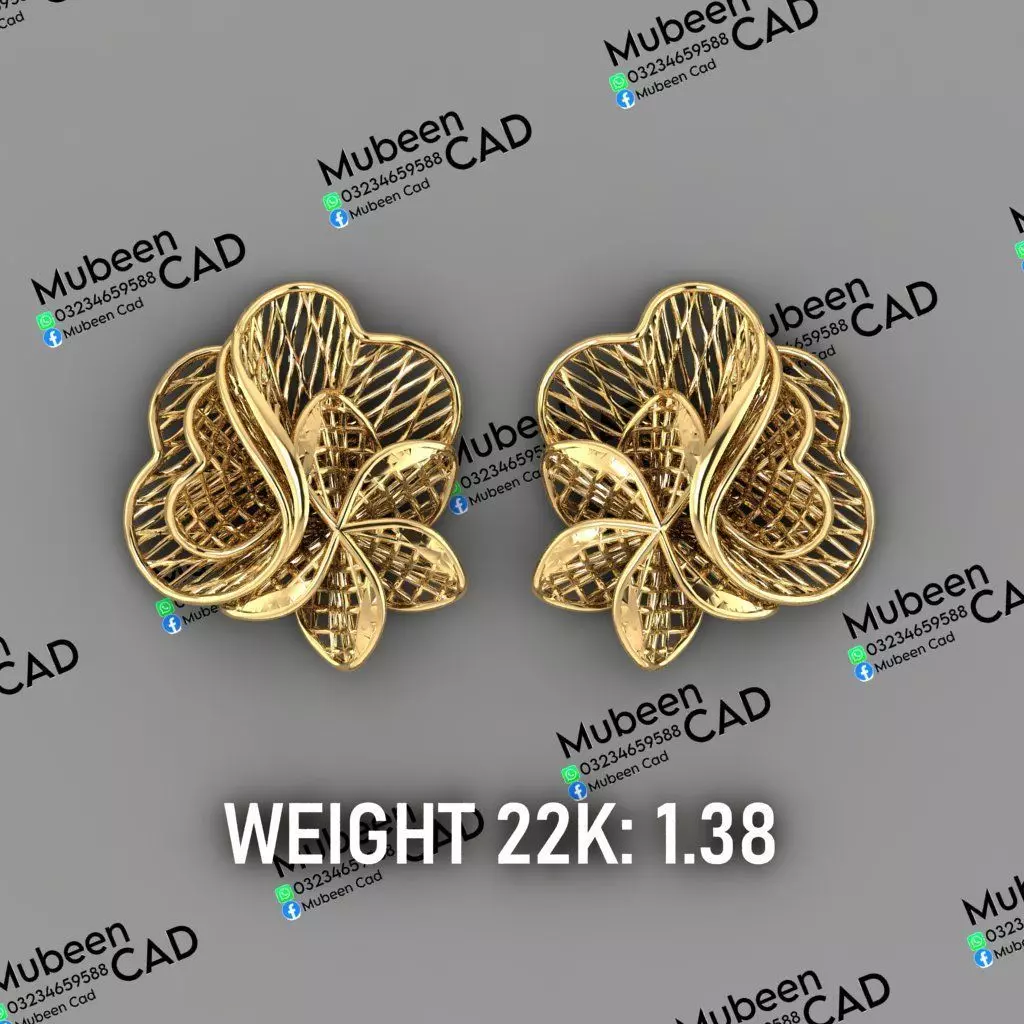 50 Turkish  Earring  stl  files 3D print model_37