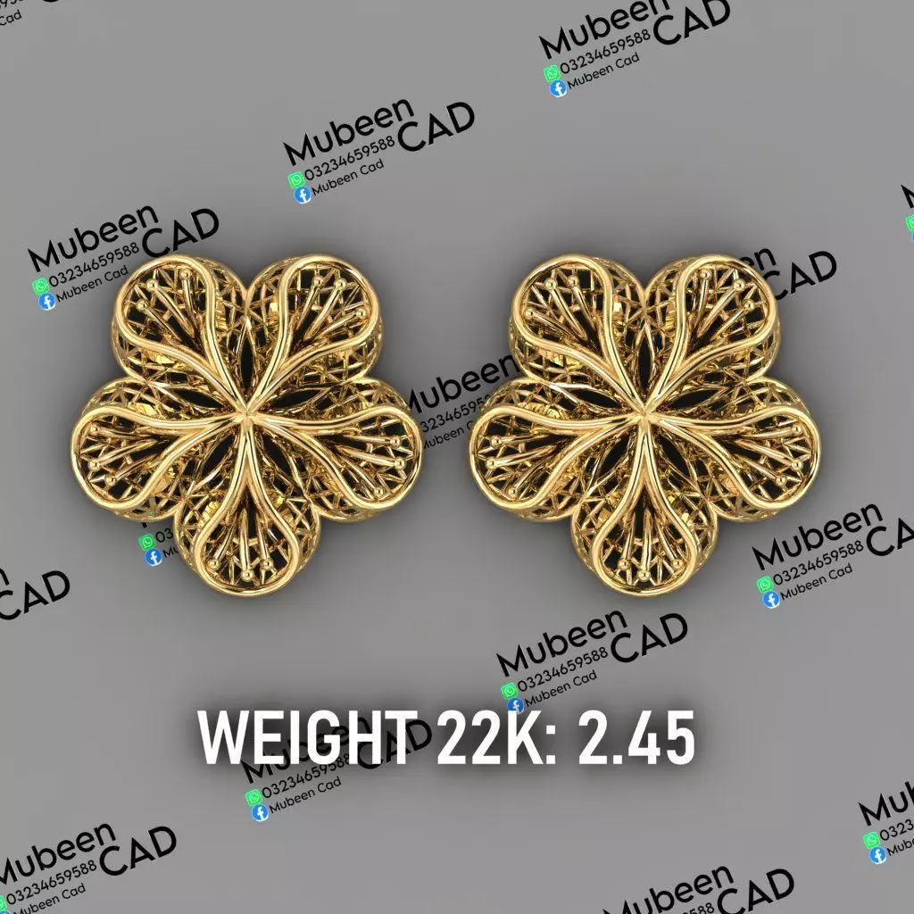 50 Turkish  Earring  stl  files 3D print model_31