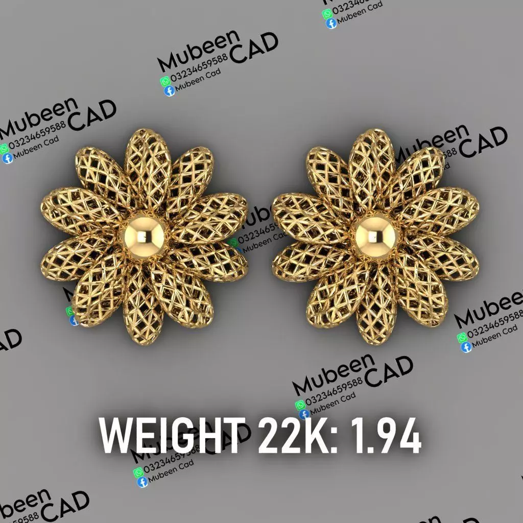 50 Turkish  Earring  stl  files 3D print model_17