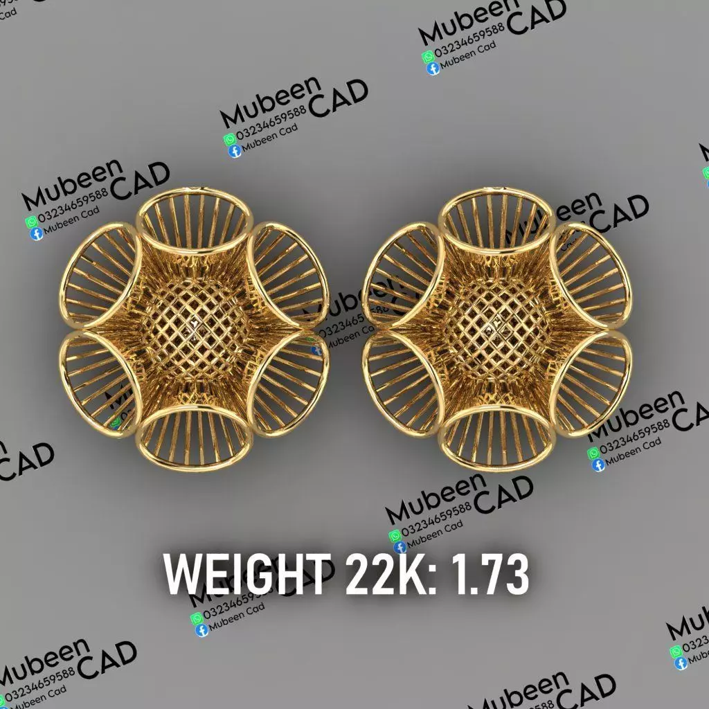 50 Turkish  Earring  stl  files 3D print model_42