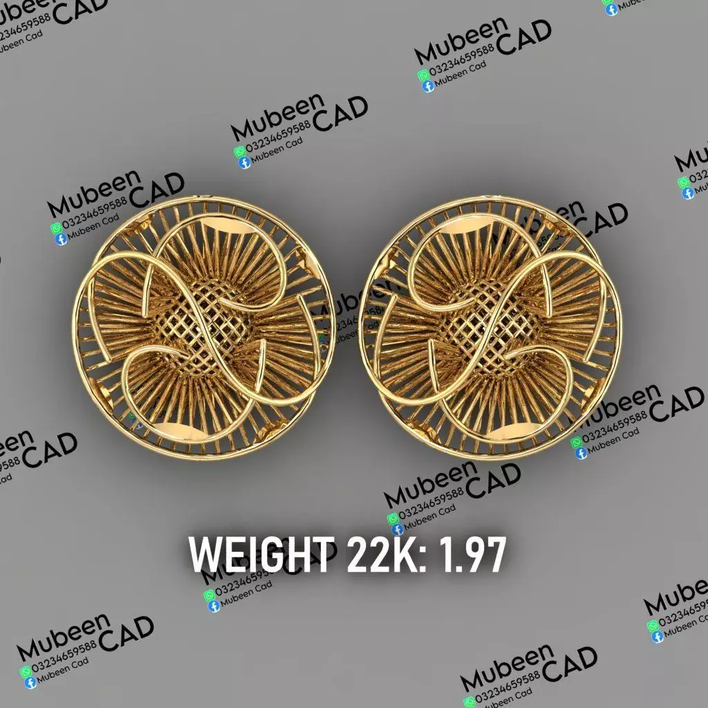 50 Turkish  Earring  stl  files 3D print model_43