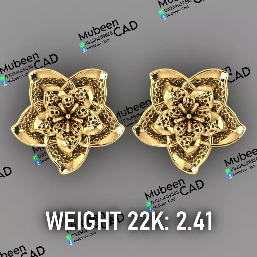 50 Turkish  Earring  stl  files 3D print model_3