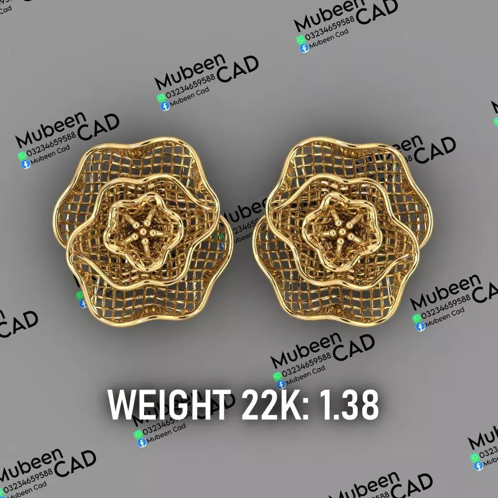 50 Turkish  Earring  stl  files 3D print model_39