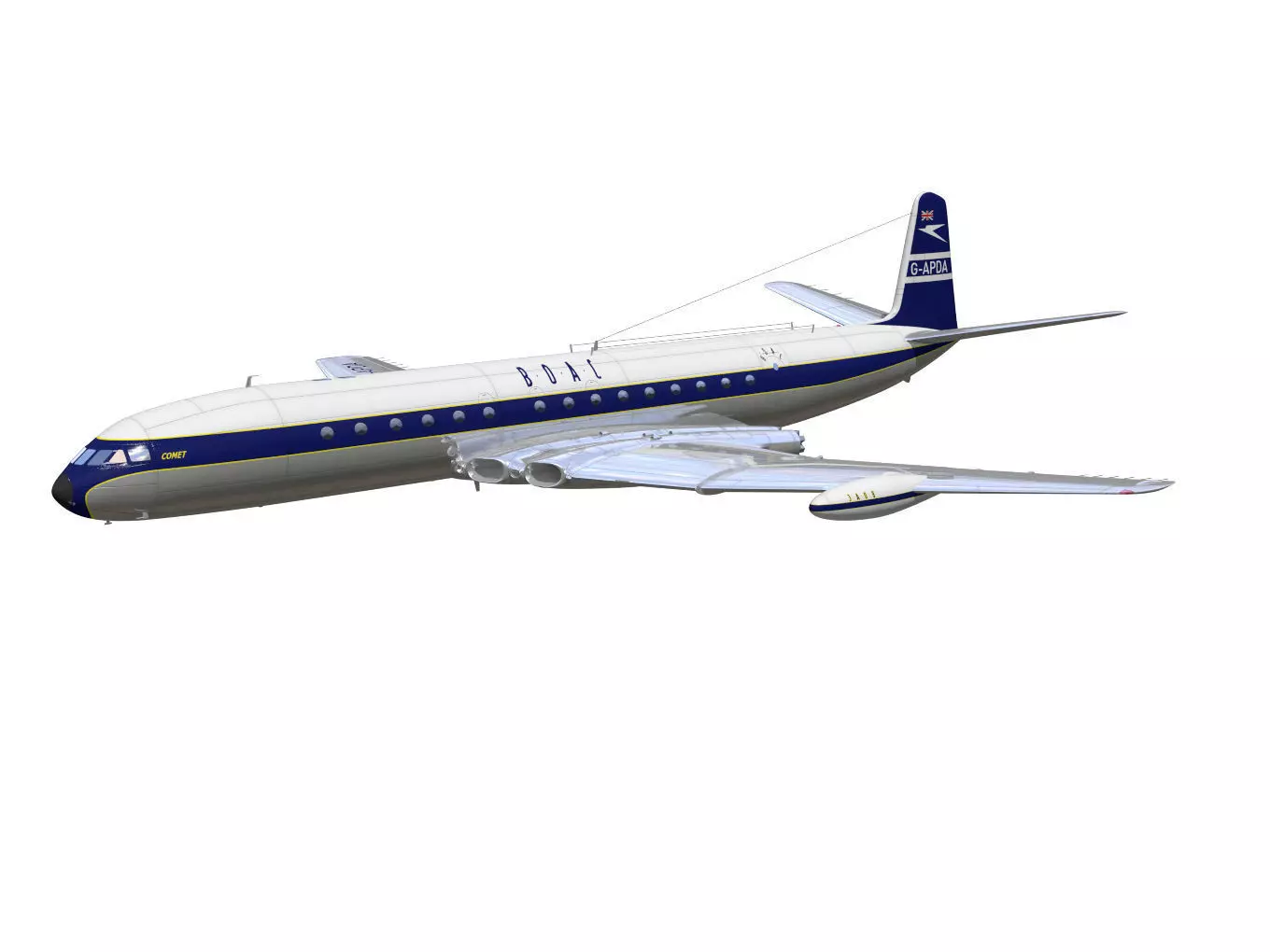 de Havilland DH106 Comet MkIV 3D model_2