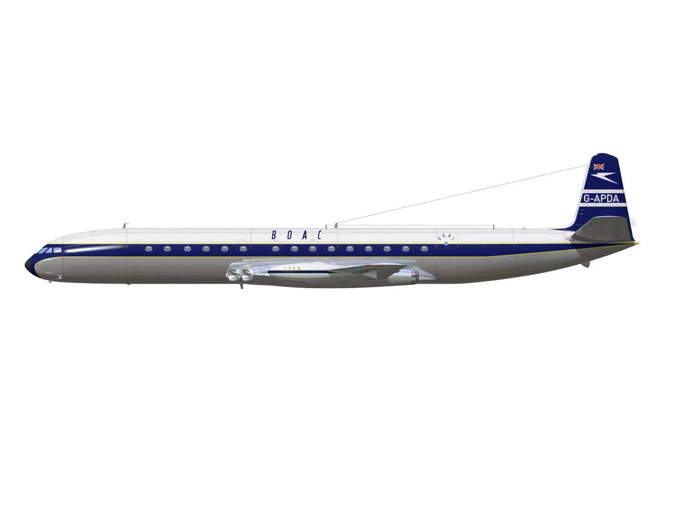 de Havilland DH106 Comet MkIV 3D model_10