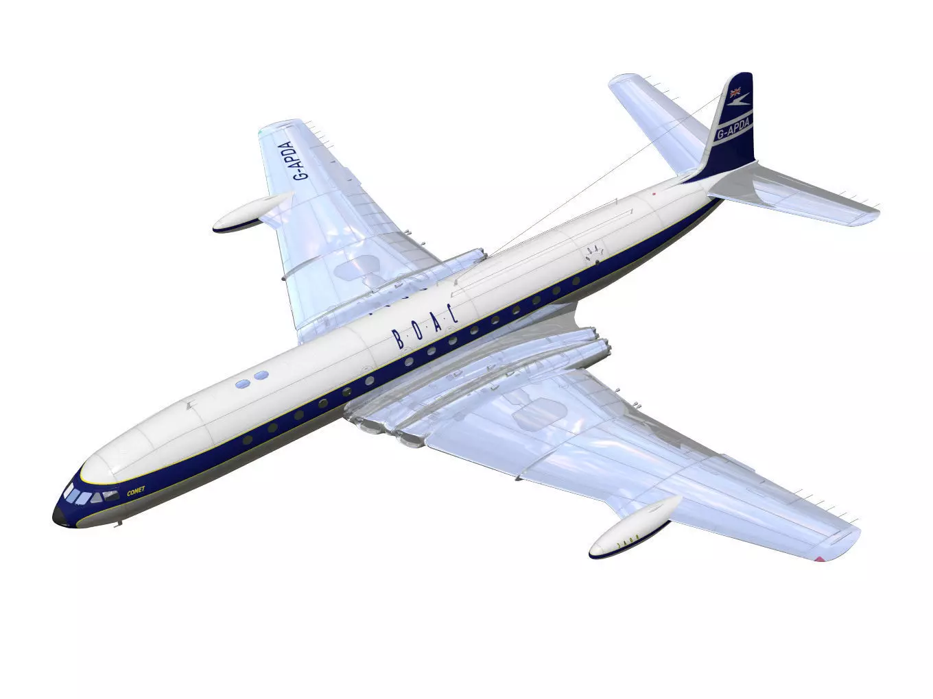 de Havilland DH106 Comet MkIV 3D model_0