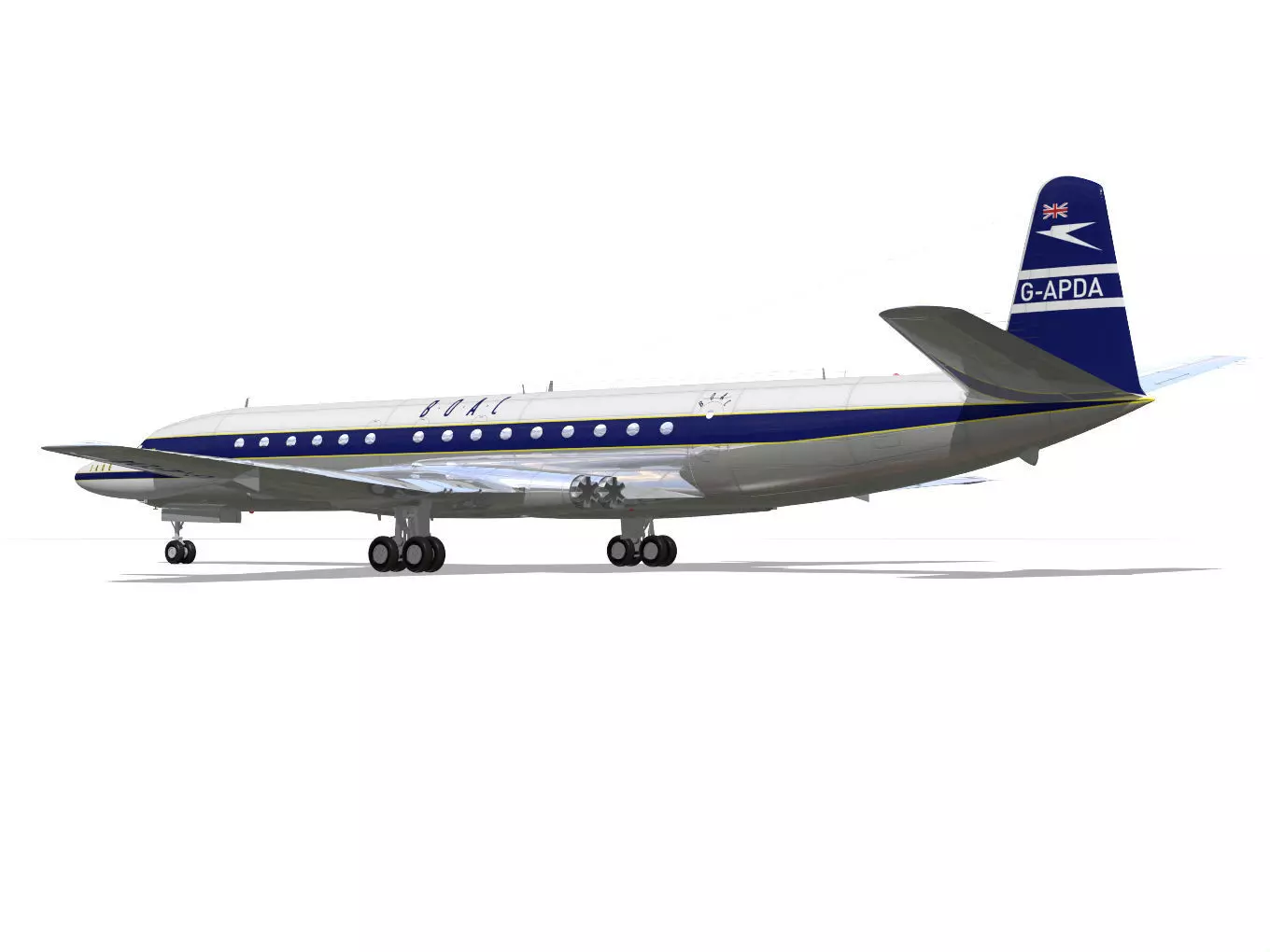 de Havilland DH106 Comet MkIV 3D model_7