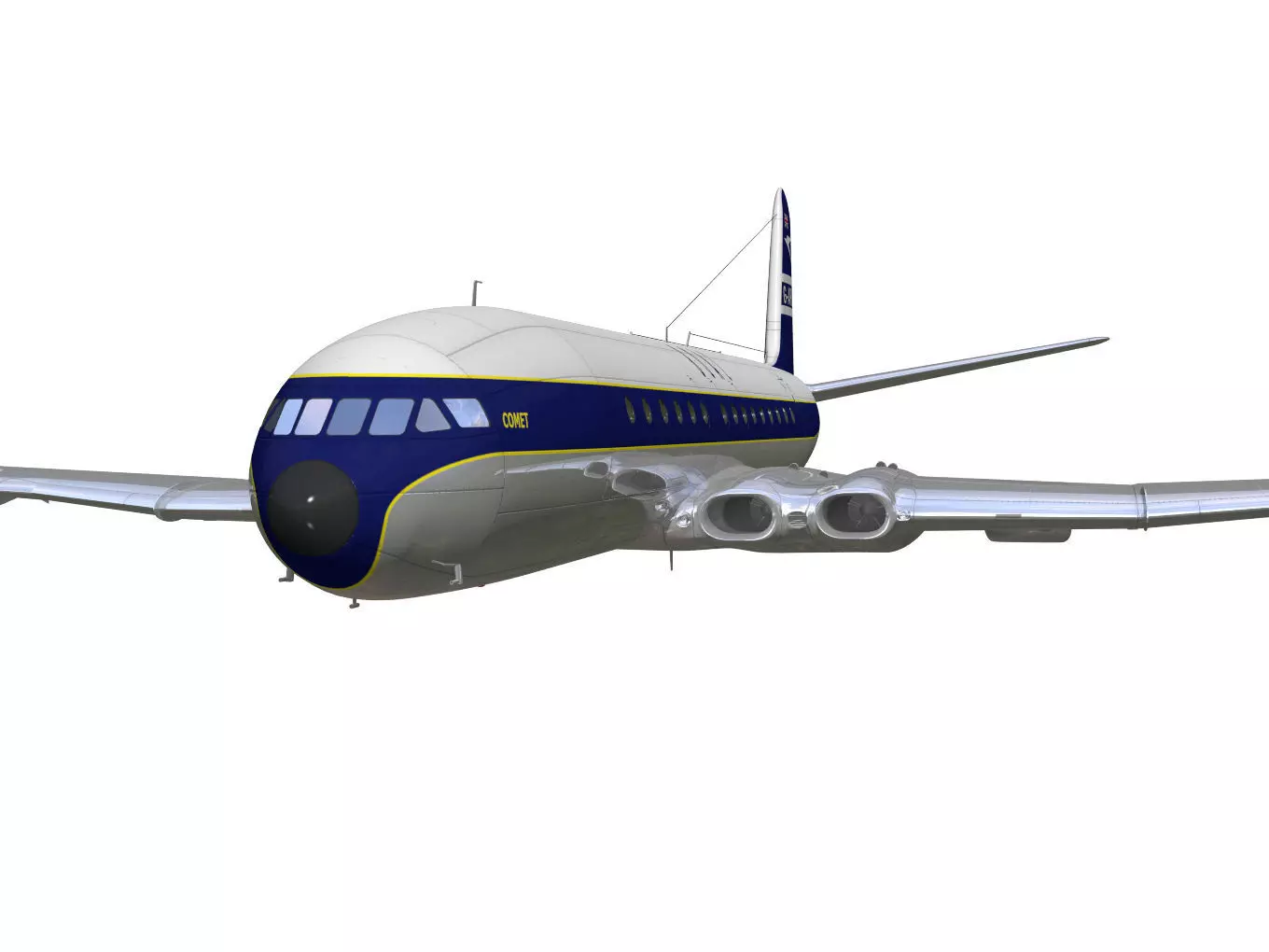 de Havilland DH106 Comet MkIV 3D model_5