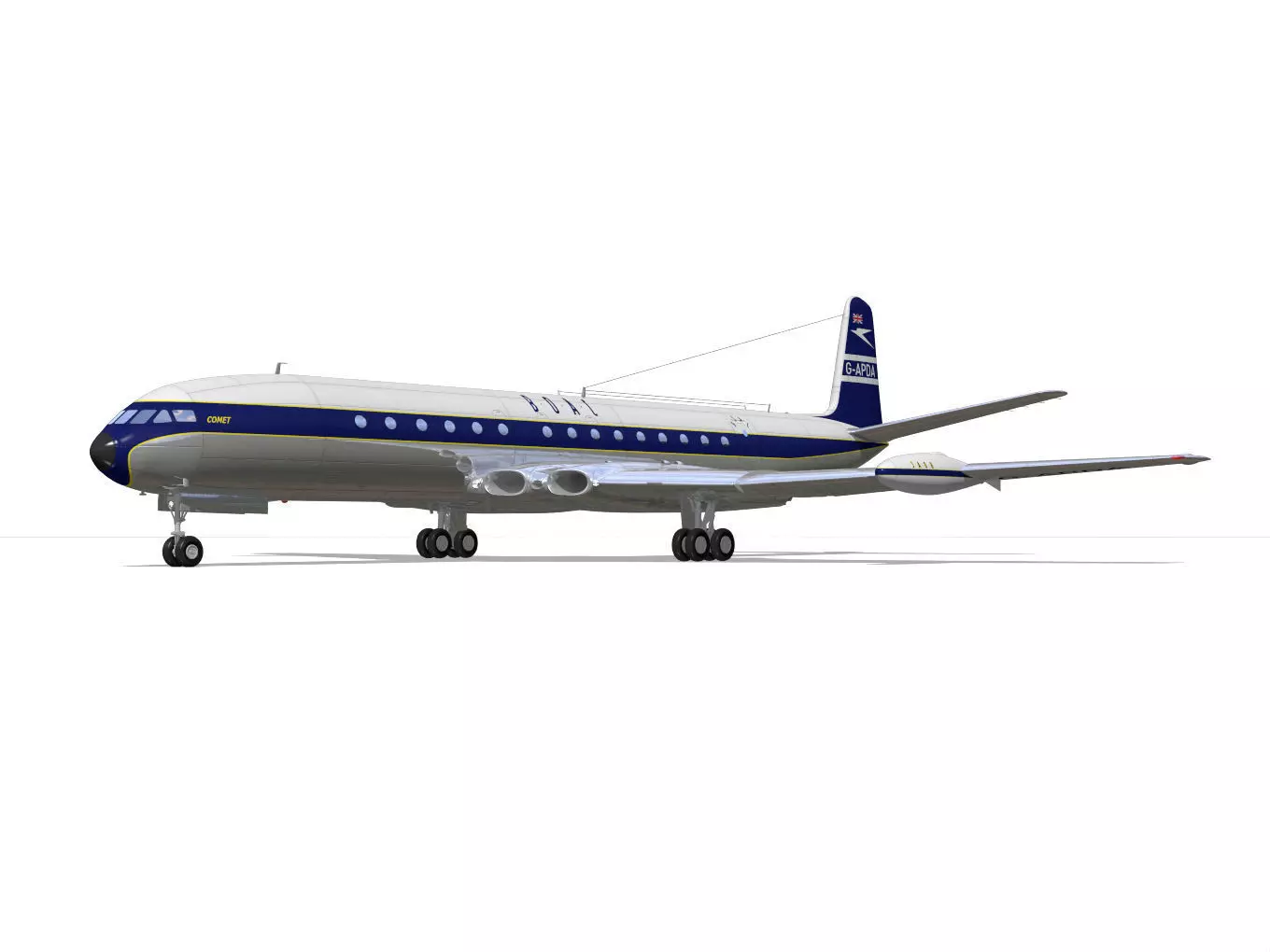 de Havilland DH106 Comet MkIV 3D model_6