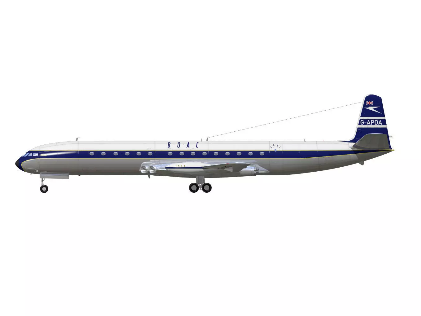 de Havilland DH106 Comet MkIV 3D model_11