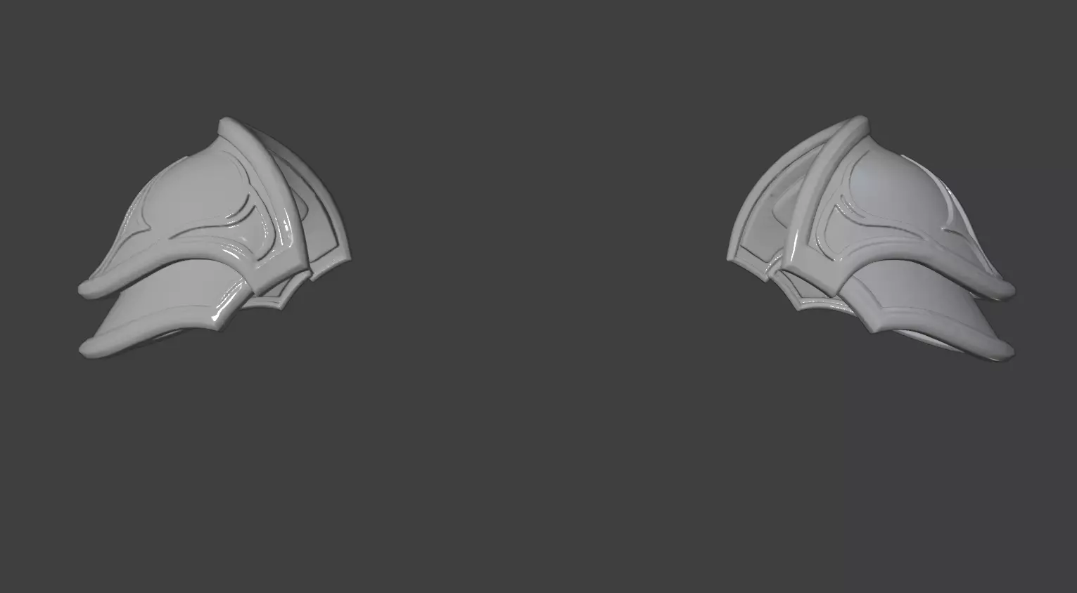 BALDURS GATE HEADGEAR AND PAULDRONS 3D print model_8