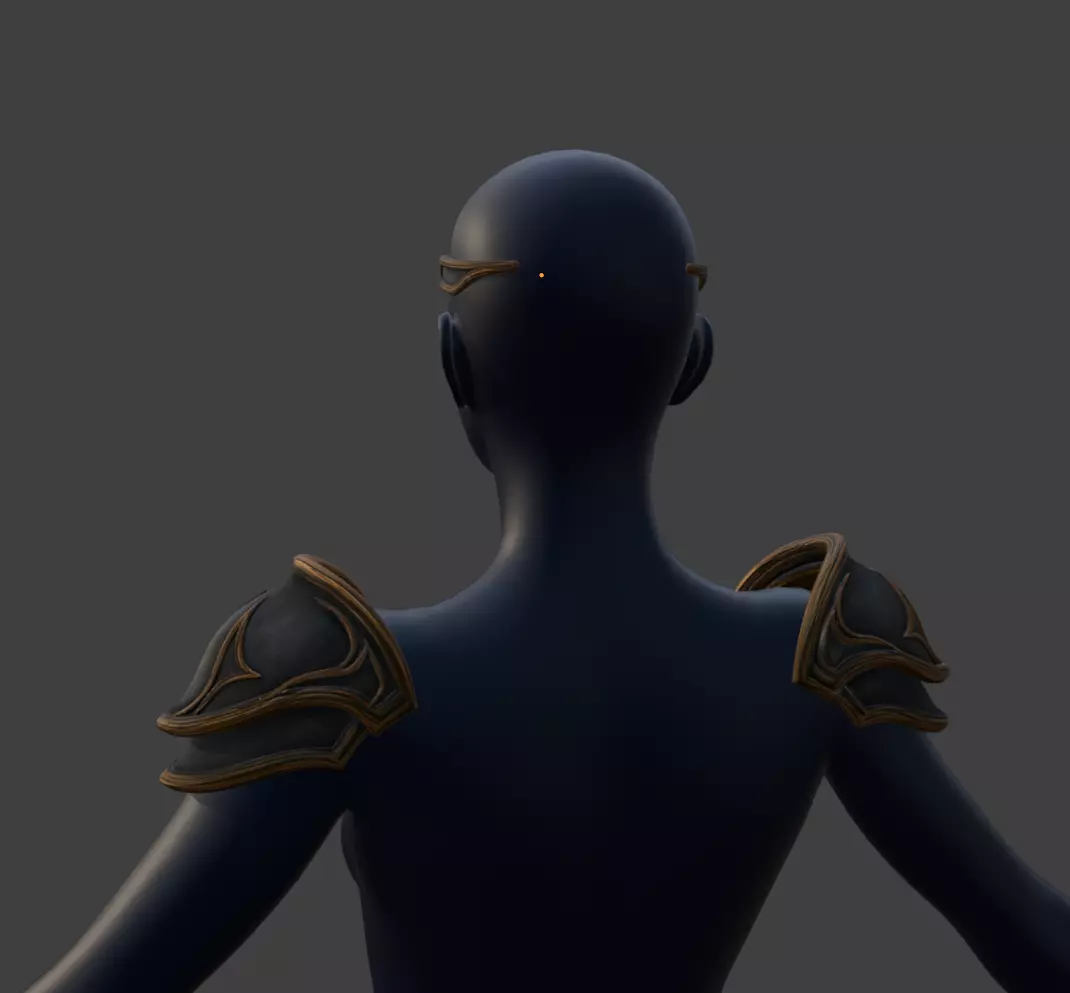 BALDURS GATE HEADGEAR AND PAULDRONS 3D print model_3