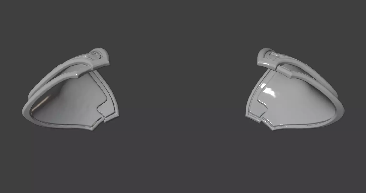 BALDURS GATE HEADGEAR AND PAULDRONS 3D print model_11