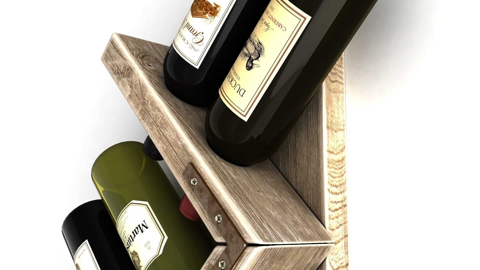 Wine Rack 1 3D model_4