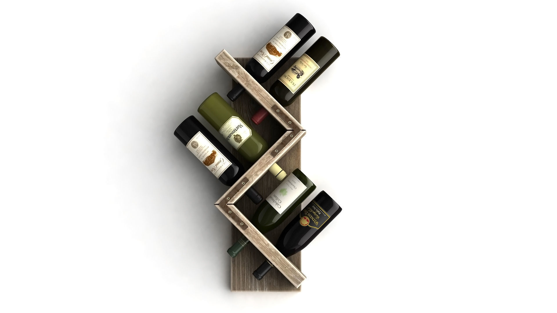 Wine Rack 1 3D model_3