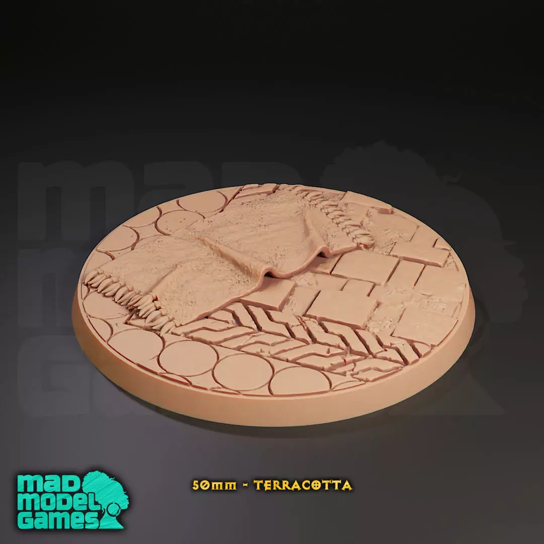 50mm Bases - 10 - Group B - DND character bases 3D print model_9