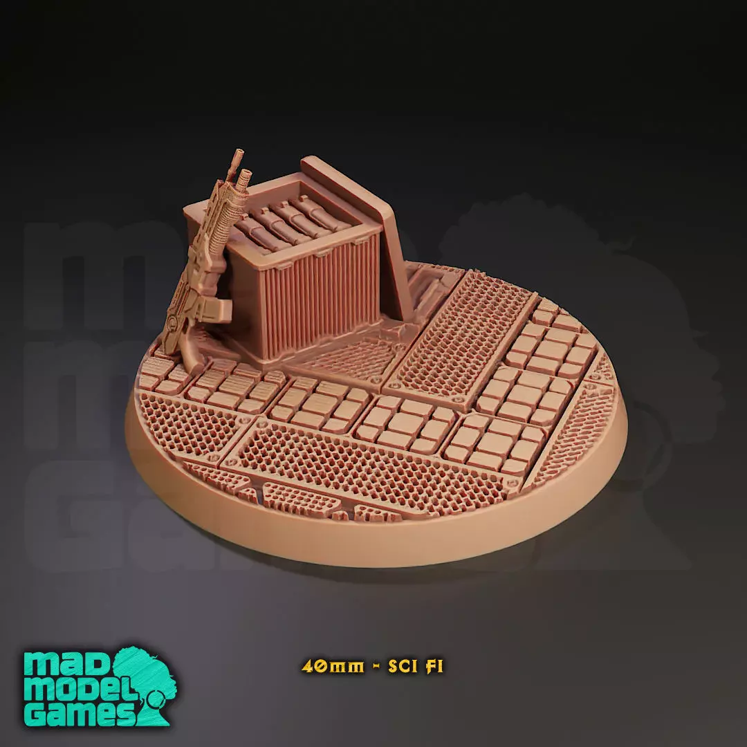 40mm Bases - 10 - Group B - DND character bases 3D print model_6