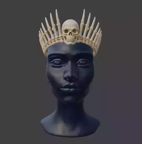 IVORY BONE TIARA
