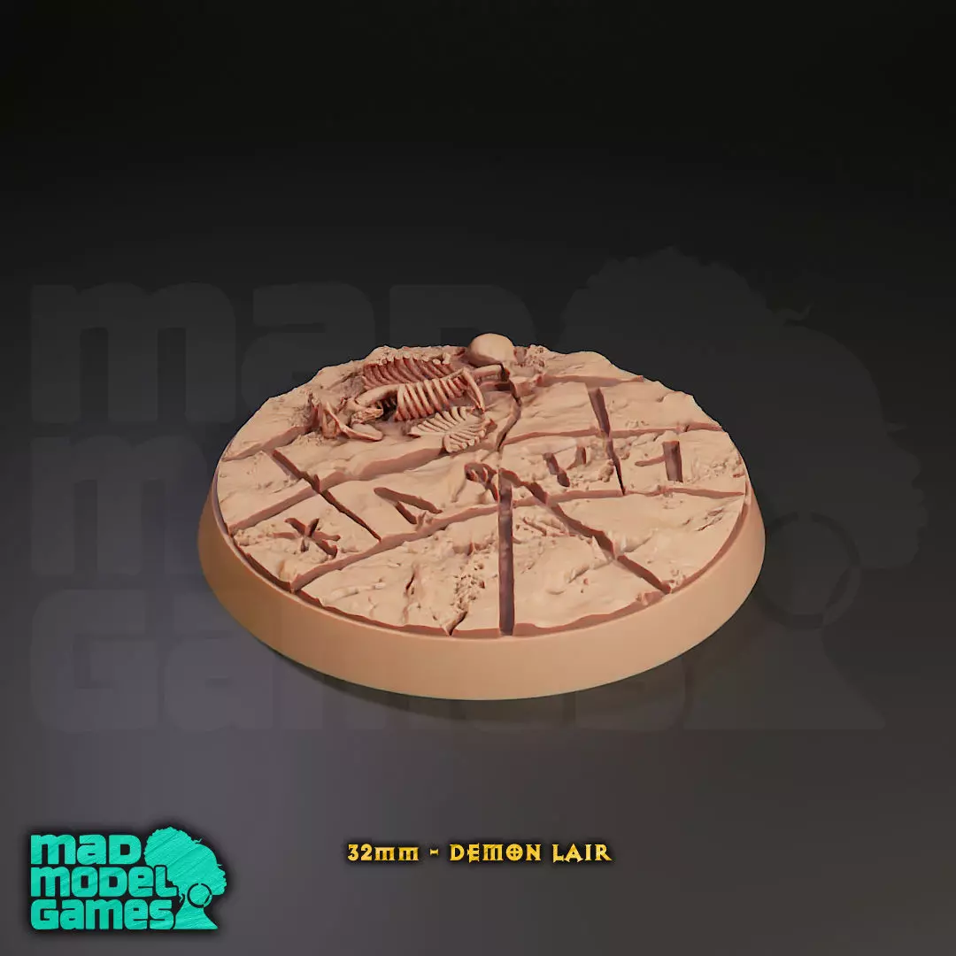 32mm Bases - 10 - Group B - DND character bases 3D print model_1