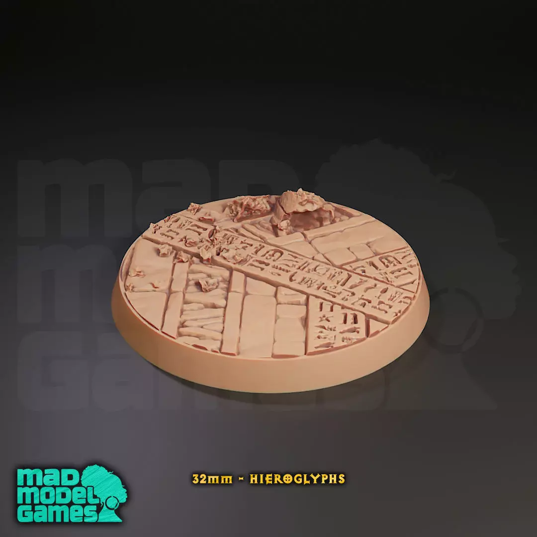 32mm Bases - 10 - Group B - DND character bases 3D print model_2