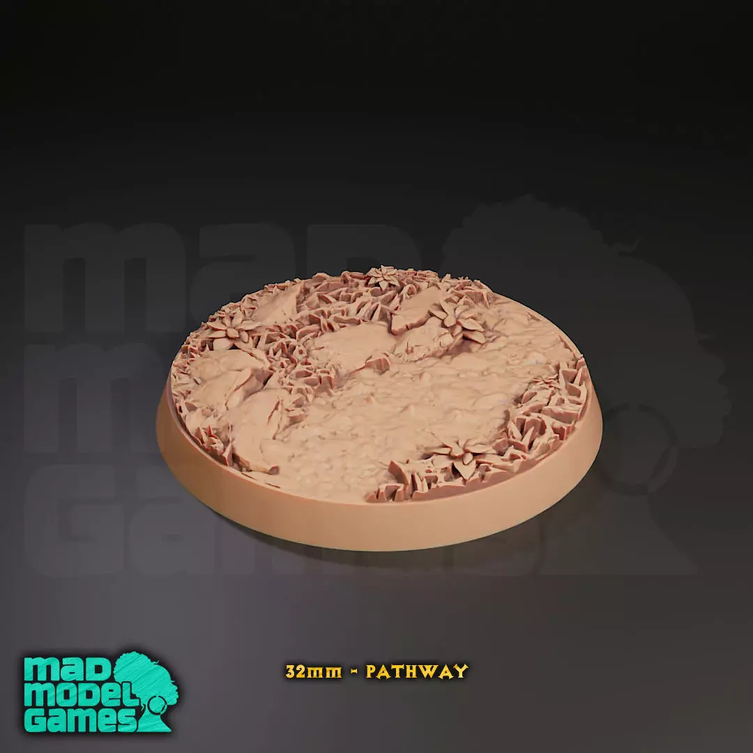 32mm Bases - 10 - Group B - DND character bases 3D print model_3