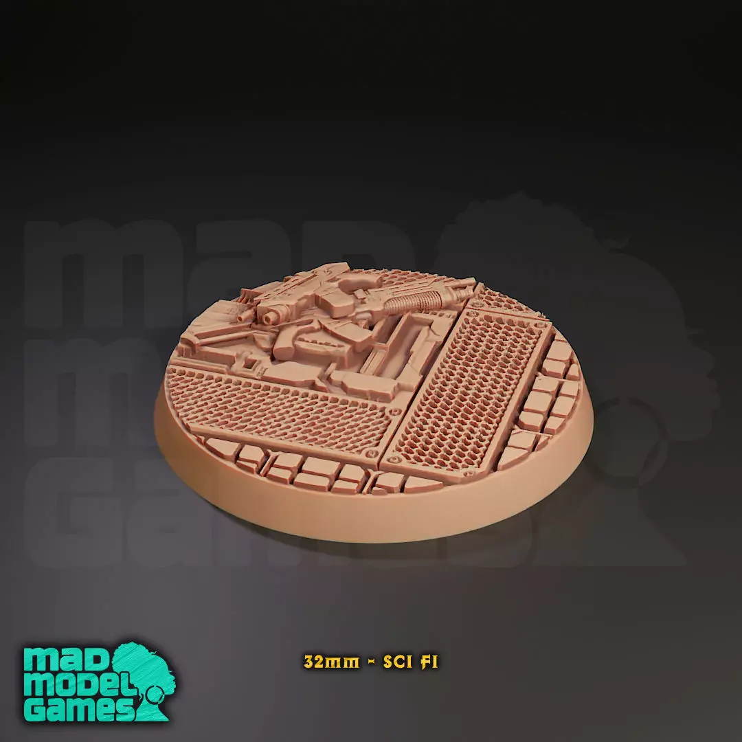 32mm Bases - 10 - Group B - DND character bases 3D print model_6