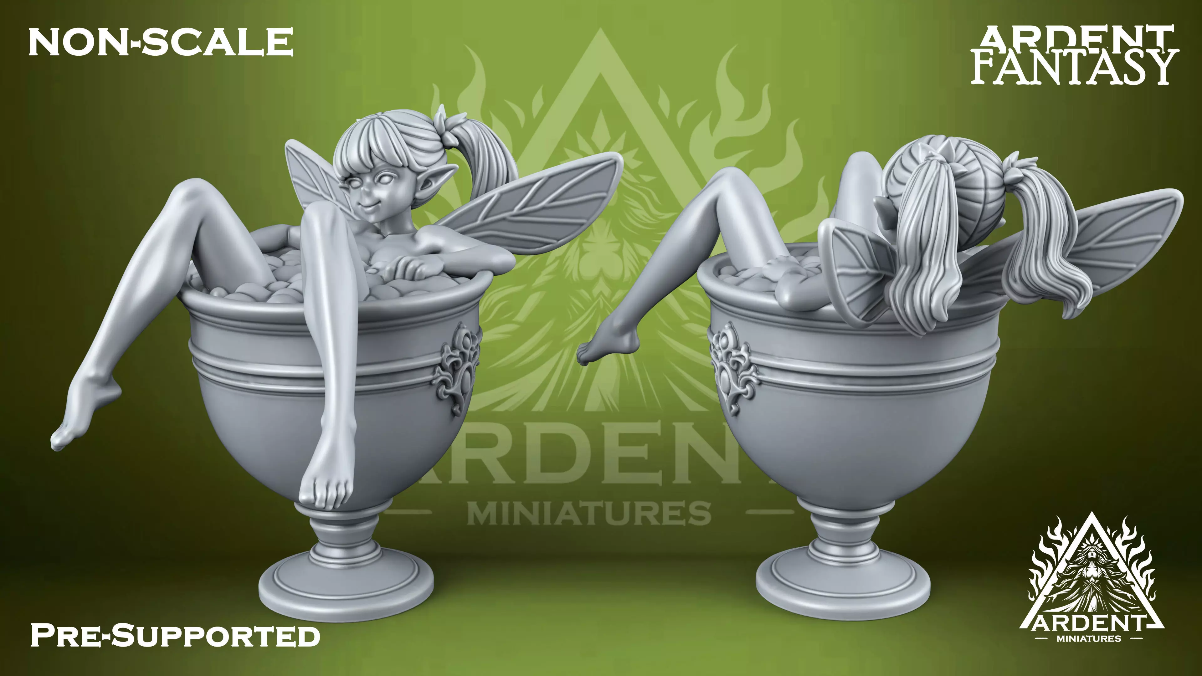 Bathing Fairy Ardent Fantasy 003 Non-Scale 3D print model