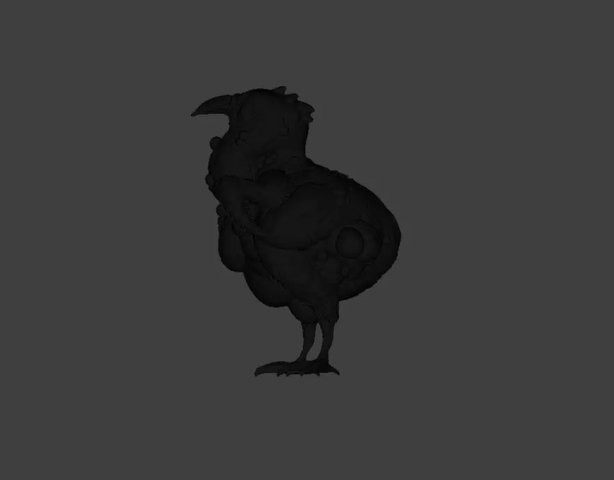 Twisted Bird Low-poly 3D model_26