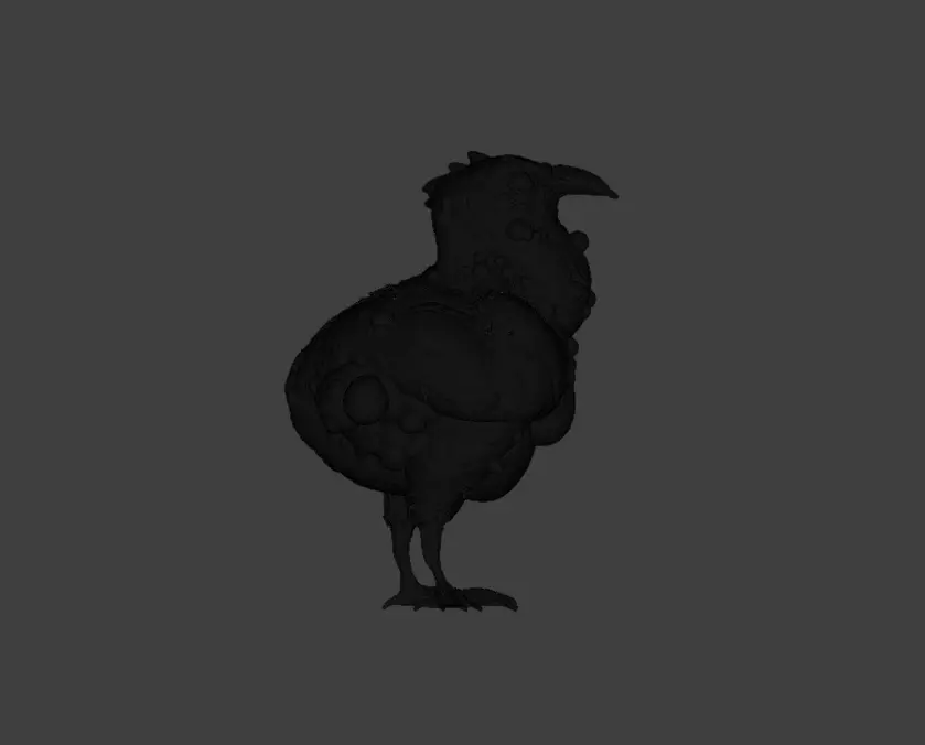 Twisted Bird Low-poly 3D model_24