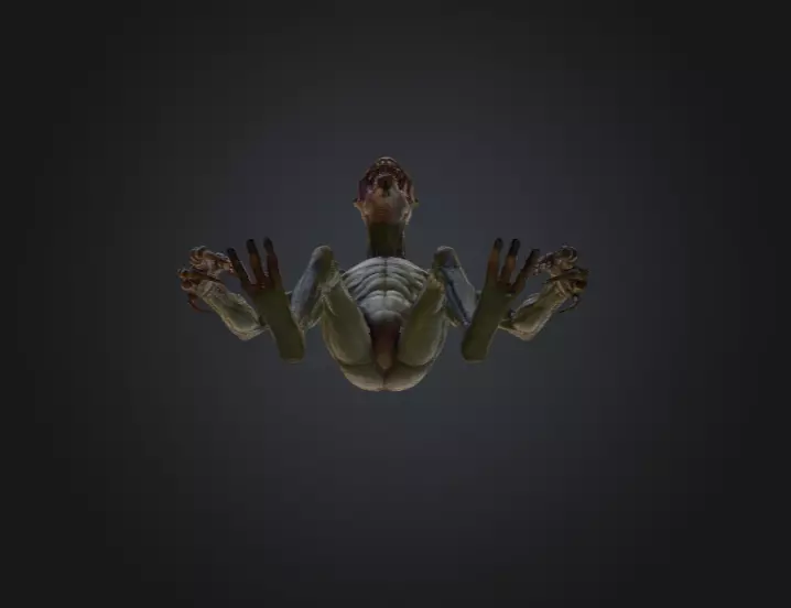 Ravenous Stalker Low-poly 3D model_16