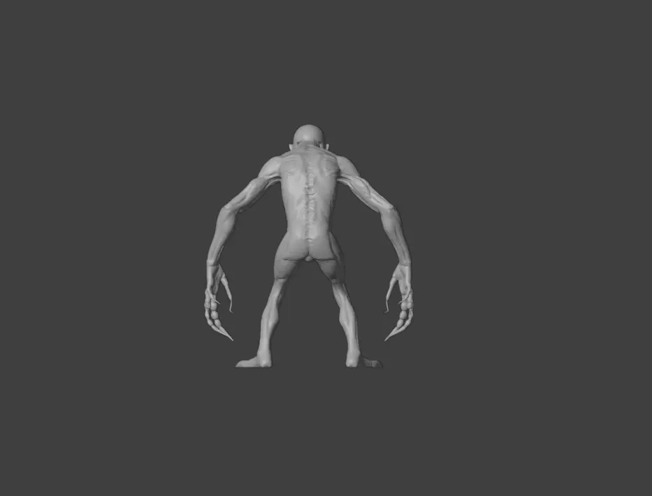 Ravenous Stalker Low-poly 3D model_20