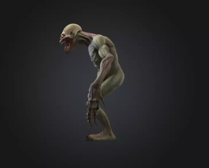 Ravenous Stalker Low-poly 3D model_7