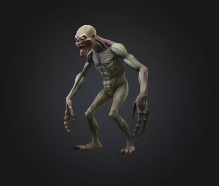 Ravenous Stalker Low-poly 3D model_8
