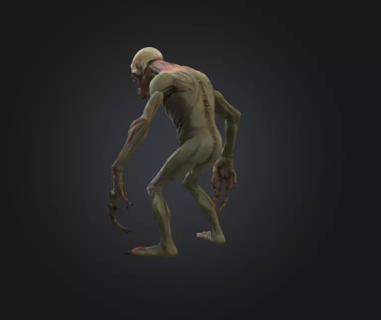 Ravenous Stalker Low-poly 3D model_6