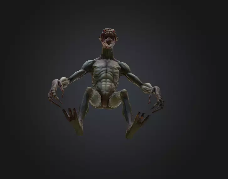 Ravenous Stalker Low-poly 3D model_12