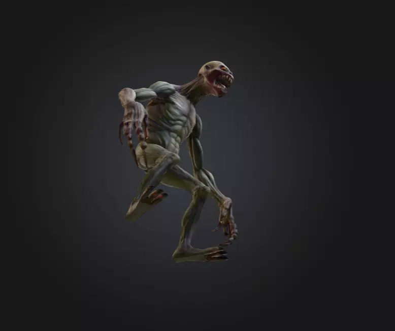 Ravenous Stalker Low-poly 3D model_13