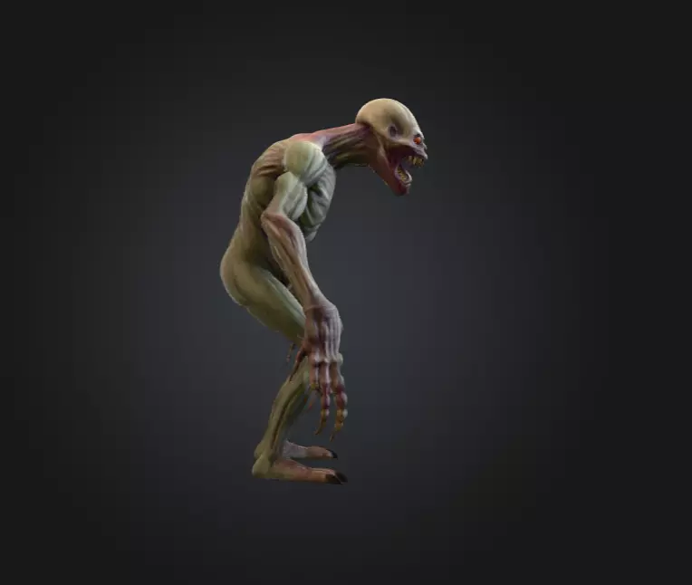 Ravenous Stalker Low-poly 3D model_3