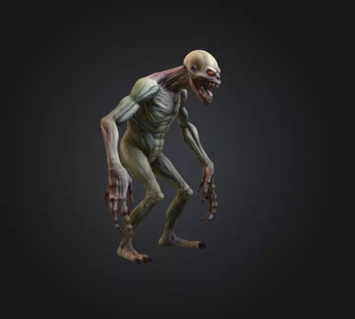 Ravenous Stalker Low-poly 3D model_2