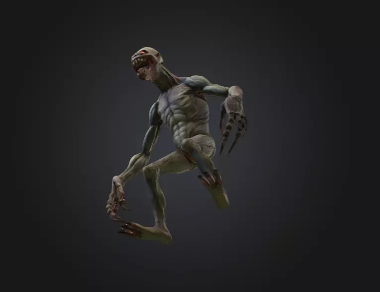 Ravenous Stalker Low-poly 3D model_14