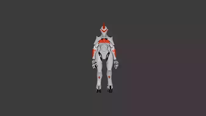 Robo Unicorn  Futuristic Mecha Creature 3D Model 