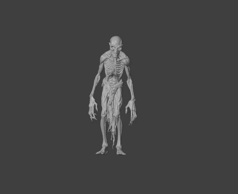 Hollow Wraith Carrier Low-poly 3D model_17